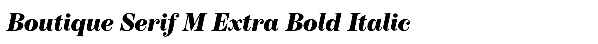 Boutique Serif M Extra Bold Italic image